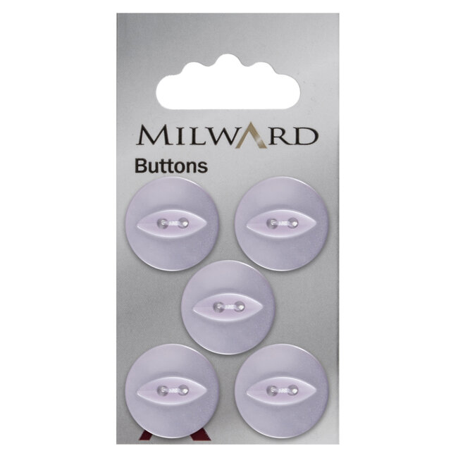 Milward Lila Knopen op kaart 19 mm: Verpakking van 5