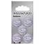 Milward Lila Knopen op kaart 19 mm: Verpakking van 5