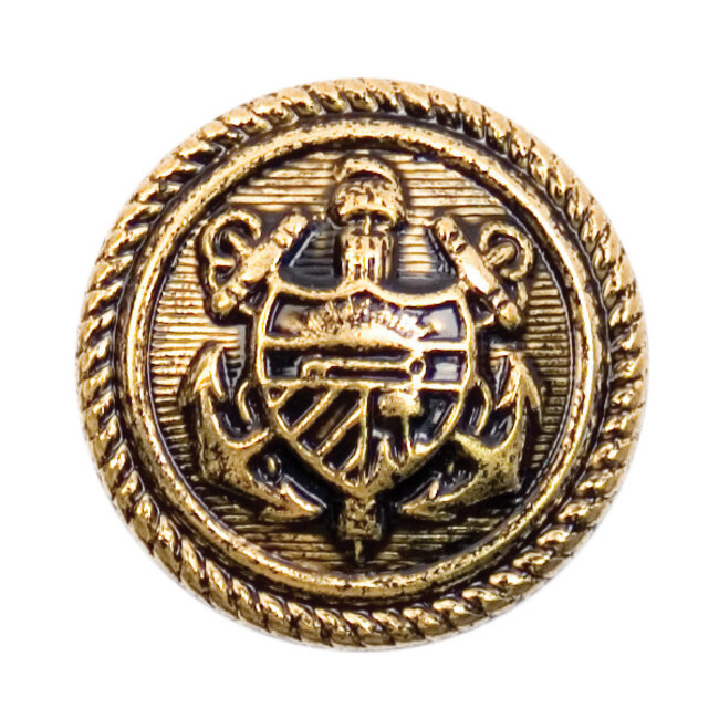 Milward Bronzen Knopen op kaart 19 mm: Verpakking van 3