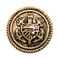 Milward Bronzen Knopen op kaart 19 mm: Verpakking van 3