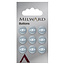 Milward Blauwe Knopen op kaart 11 mm: Verpakking van 9