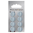 Milward Blauwe Knopen op kaart 13 mm: Verpakking van 8