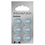 Milward Blauwe Knopen op kaart 16 mm: Verpakking van 6