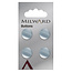 Milward Blauwe Knopen op kaart 13 mm: Verpakking van 4