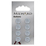 Milward Blauwe Knopen op kaart 11 mm: Verpakking van 8
