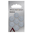 Milward Blauwe Knopen op kaart 13 mm: Verpakking van 7