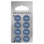 Milward Blauwe Knopen op kaart 13mm: Verpakking van 8