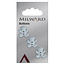 Milward Blauwe Knopen op kaart 17mm: Verpakking van 3