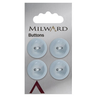 Milward Blauwe Knopen op kaart 19mm: Verpakking van 4