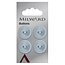 Milward Blauwe Knopen op kaart 19mm: Verpakking van 4