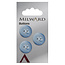 Milward Blauwe Knopen op kaart 17mm: Verpakking van 3