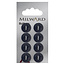 Milward Blauwe Knopen op kaart 13mm: Verpakking van 8
