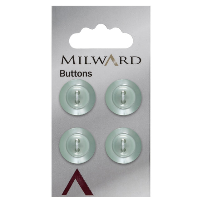Milward Groene Knopen op kaart 16mm: Verpakking van 4