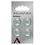 Milward Groene Knopen op kaart 16mm: Verpakking van 4