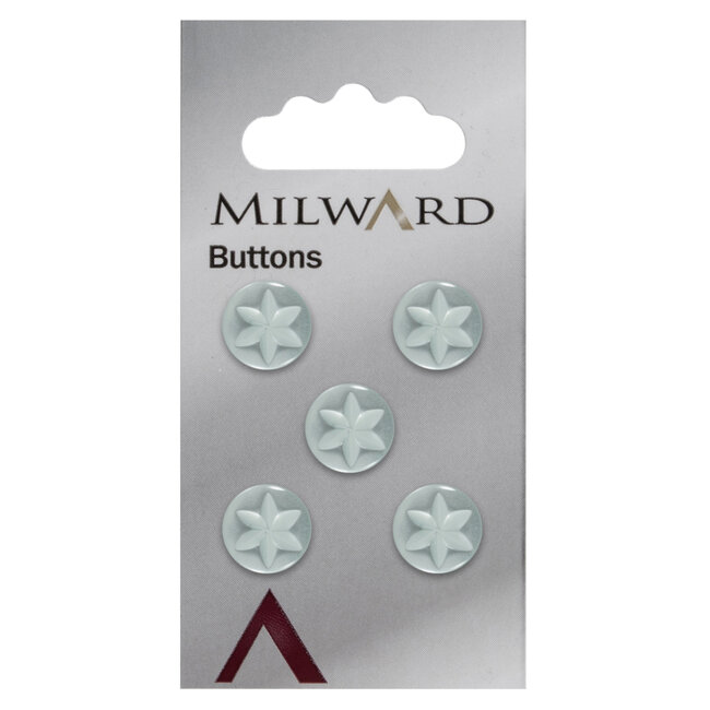 Milward Groene Knopen op kaart 11mm: Verpakking van 5