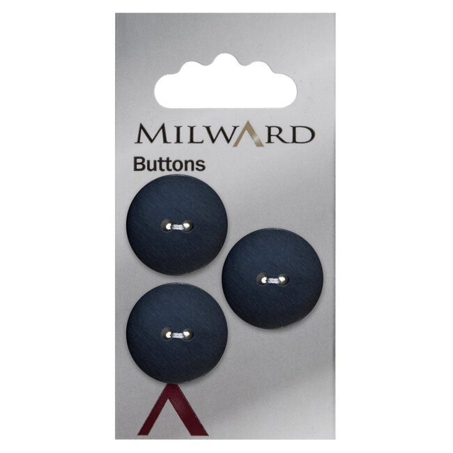 Milward  Blauwe Knopen op kaart 20mm: Verpakking van  3