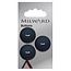 Milward  Blauwe Knopen op kaart 20mm: Verpakking van  3