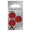 Milward Rode Knopen op kaart 20 mm: Verpakking van 3