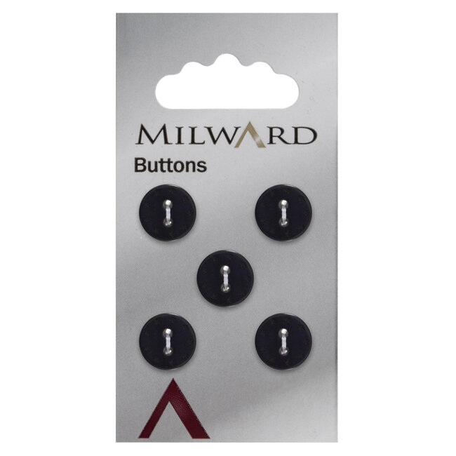 Milward Paarse Knopen op kaart 12mm: Verpakking van 5