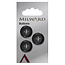 Milward Zwarte Knopen op kaart 19mm: Verpakking van 3