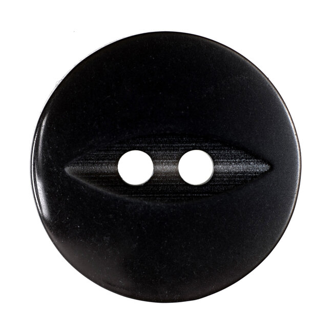 Milward Zwarte Knopen op kaart 16mm: Verpakking van 6