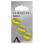 Milward Lime Groene Knopen op kaart 17mm: Verpakking van 3