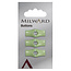 Milward Groene Knopen op kaart 25mm: Verpakking van 3