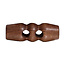 Milward Bruin Beukenhouten Knopen op kaart 29mm: Verpakking van 4