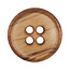 Milward Bruin Beukenhouten Knopen op kaart 17mm: Verpakking van 3
