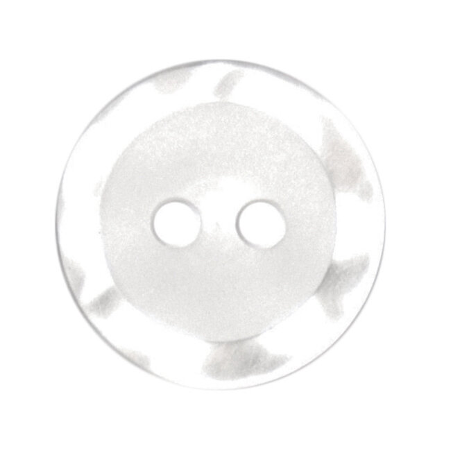 Milward Wit Parelmoer glans Knopen op kaart 11 mm: Verpakking van 7