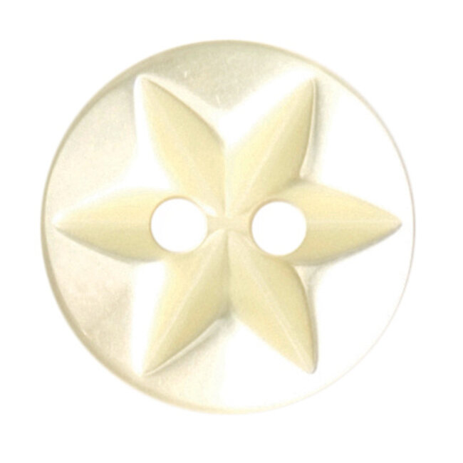 Milward Gele Glans Knopen op kaart 12mm: Verpakking van 7