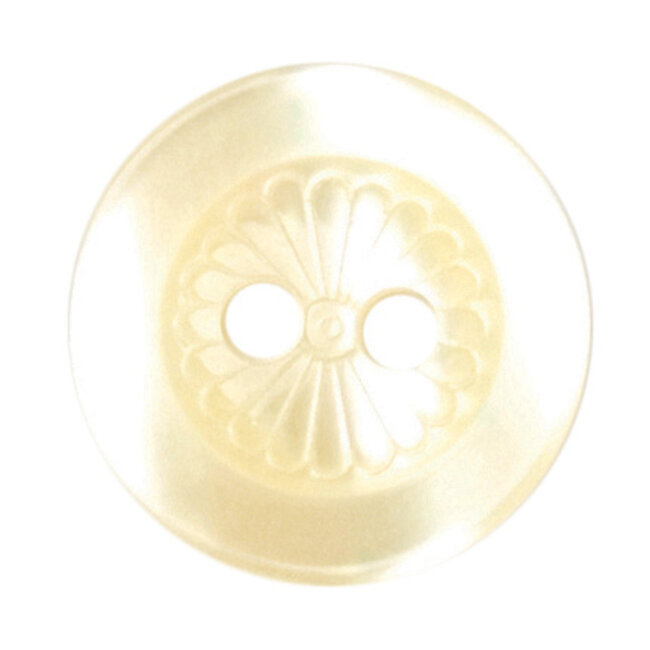 Milward Gele Glans Knopen op kaart 12mm: Verpakking van6