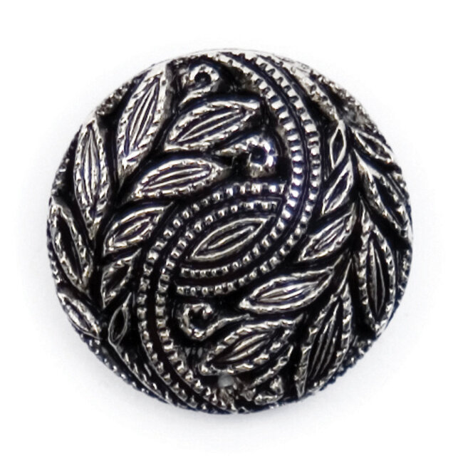 Milward Zilveren Knopen op kaart 15 mm: Verpakking van 3