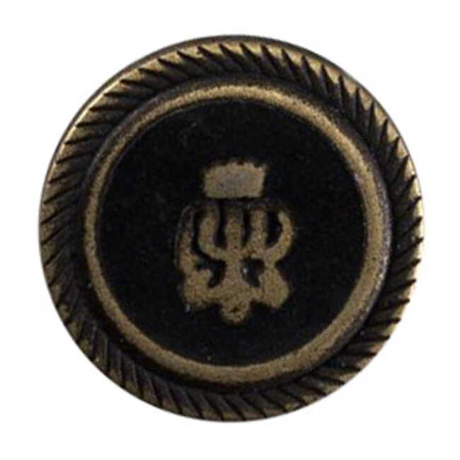 Milward Bronzen Knopen op kaart 20 mm: Verpakking van 3