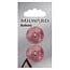 Milward Roze Parelmoer glans Knopen op kaart 22 mm: Verpakking van 2