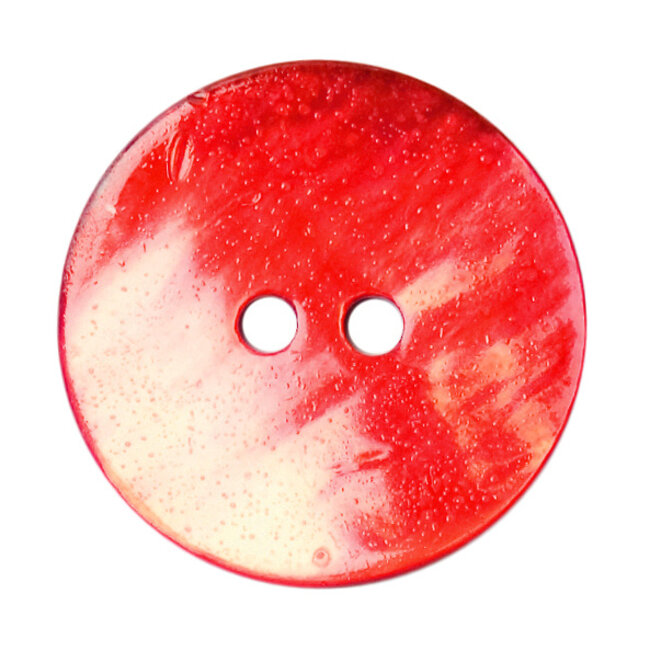 Milward Rode Parelmoer glans Knopen op kaart 17 mm: Verpakking van 3