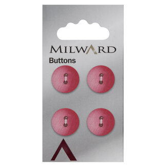 Milward Knopen 15 mm Rood 4 stuks
