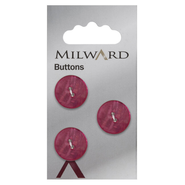 Milward Knopen 17 mm Rood 3 stuks