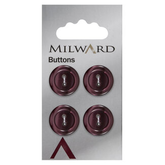 Milward Knöpfe 17 mm Lila 4 Stück
