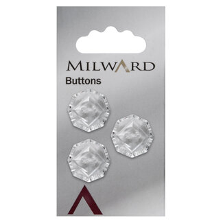 Milward Knopen 19 mm glas 3 stuks