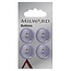 Milward Knopen 19 mm glas 4 stuks