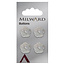 Milward Knopen 17 mm Glas 4 stuks