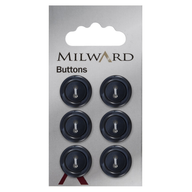 Milward Knopen 15 mm Blauw 6 stuks