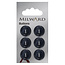 Milward Knopen 15 mm Blauw 6 stuks