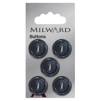 Milward Knopen 17 mm Blauw 5 stuks