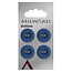 Milward Knopen 17 mm Blauw 4 stuks