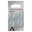 Milward Knopen 15 mm Blauw 4 stuks