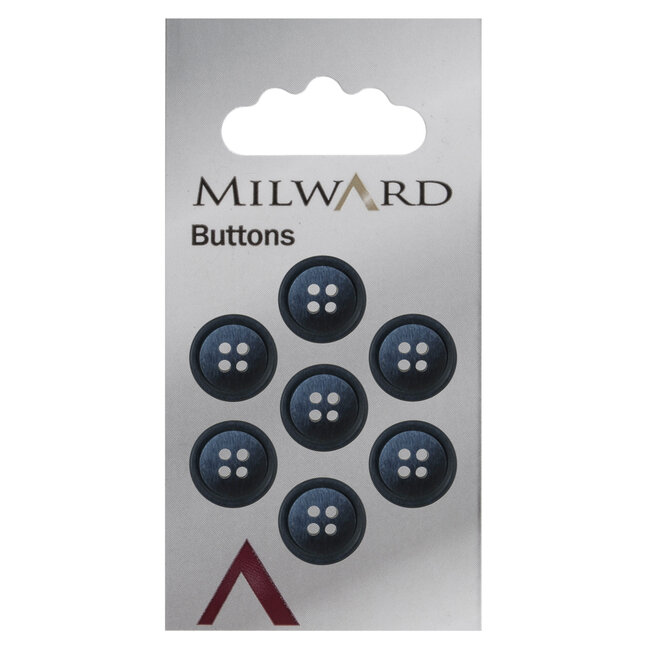 Milward Knopen 15 mm Blauw 7 stuks