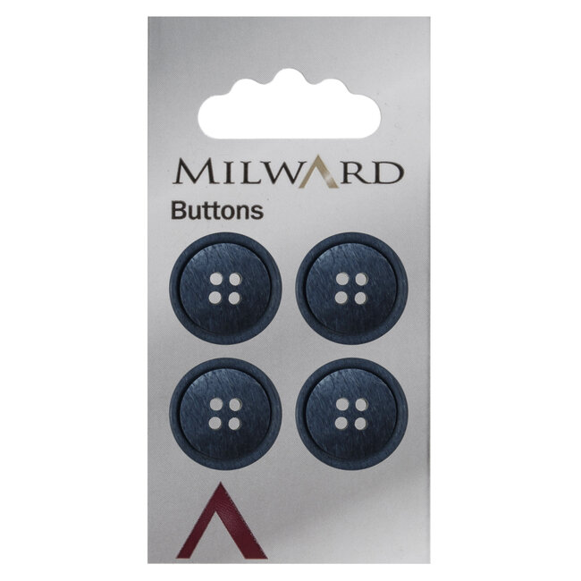 Milward Knopen 20 mm Blauw 4 stuks