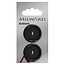 Milward Knopen 25 mm Zwart 2 stuks